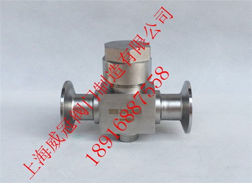 富錦衛(wèi)生級(jí)單法蘭單螺紋蝶閥上海威冠閥門制造